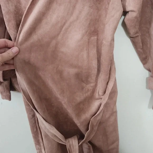 Oat New York Faux Suede Jacket Dusty Rose small - Picture 5 of 6